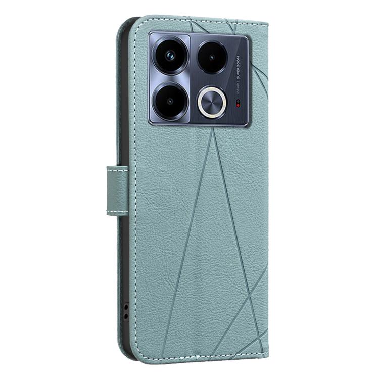 For Infinix Note 40 4G Geometric Pattern RFID Leather Phone Case