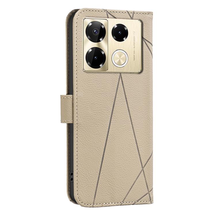For Infinix Note 40 Pro 4G / 40 Pro+ 5G Geometric Pattern RFID Leather Phone Case
