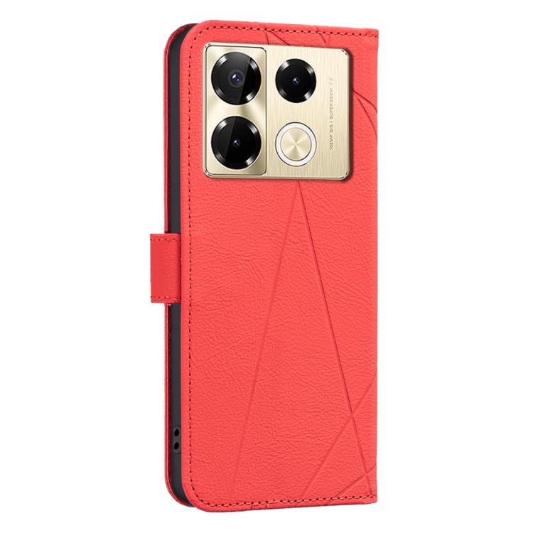 For Infinix Note 40 Pro 4G / 40 Pro+ 5G Geometric Pattern RFID Leather Phone Case