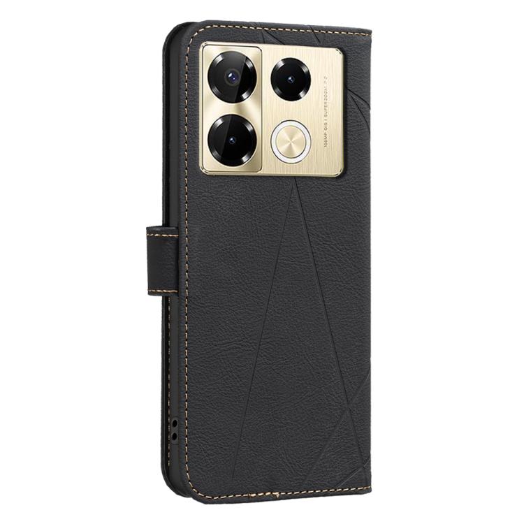 For Infinix Note 40 Pro 4G / 40 Pro+ 5G Geometric Pattern RFID Leather Phone Case