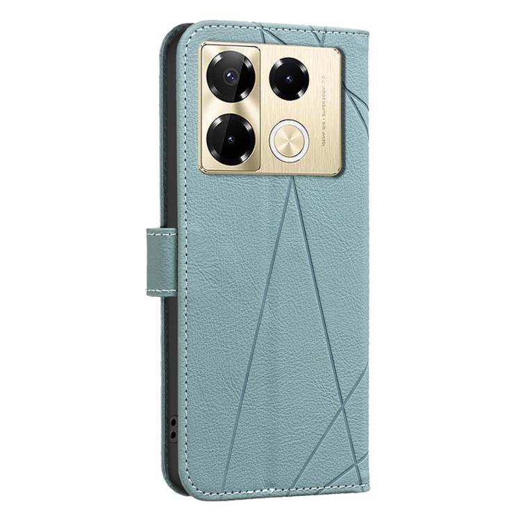 For Infinix Note 40 Pro 4G / 40 Pro+ 5G Geometric Pattern RFID Leather Phone Case