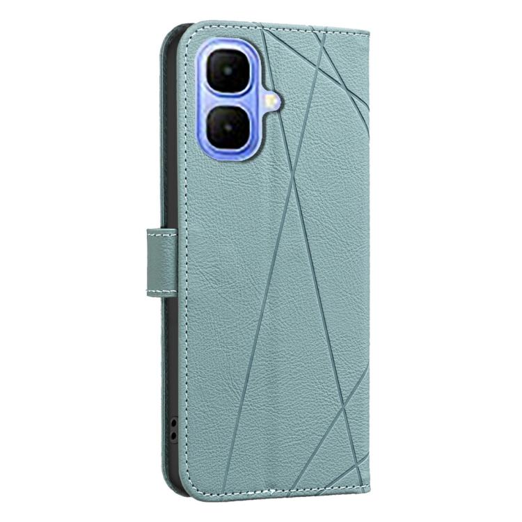 For Infinix Smart 10 4G Geometric Pattern RFID Leather Phone Case