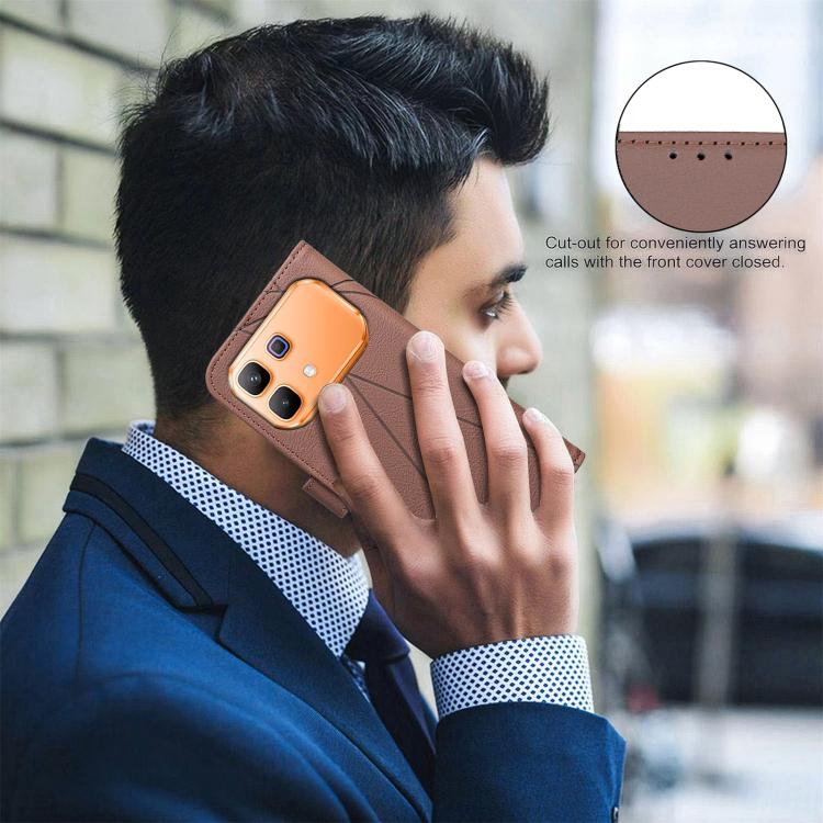 For Infinix Note 60 5G / 60 Pro 5G Geometric Pattern RFID Leather Phone Case