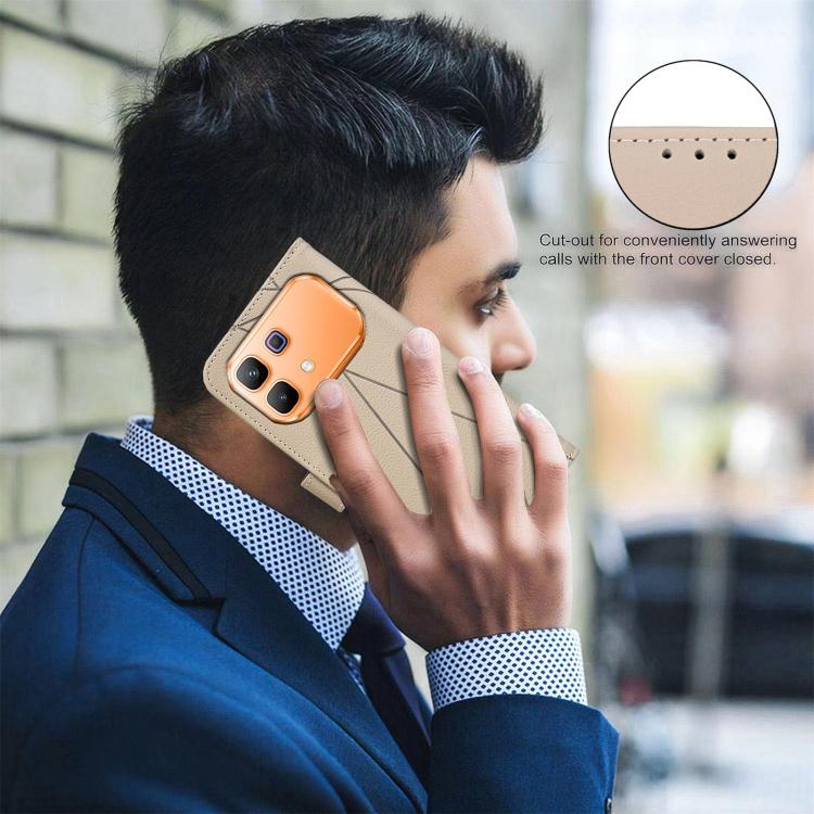 For Infinix Note 60 5G / 60 Pro 5G Geometric Pattern RFID Leather Phone Case
