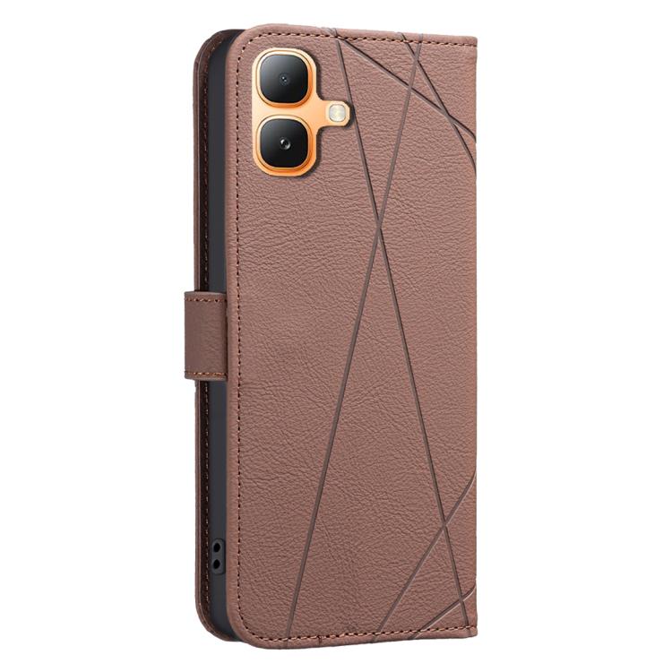 For Infinix Smart 20 4G Geometric Pattern RFID Leather Phone Case