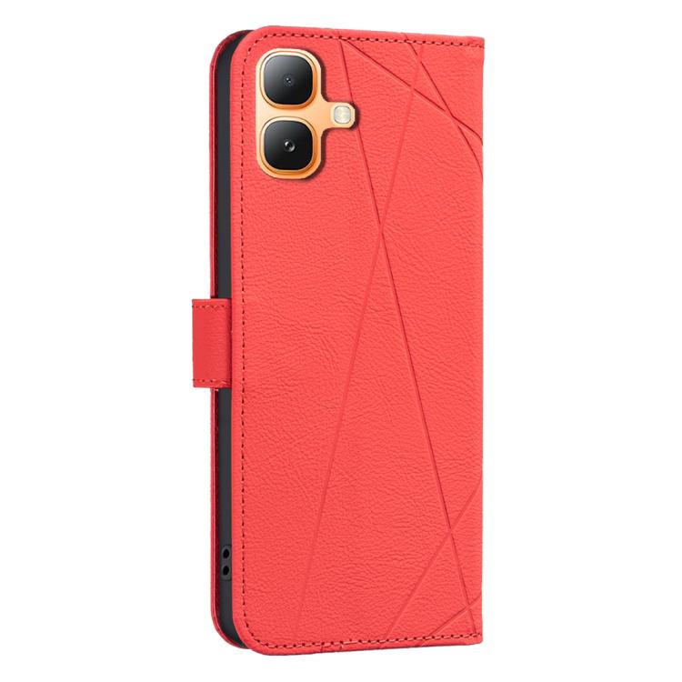 For Infinix Smart 20 4G Geometric Pattern RFID Leather Phone Case