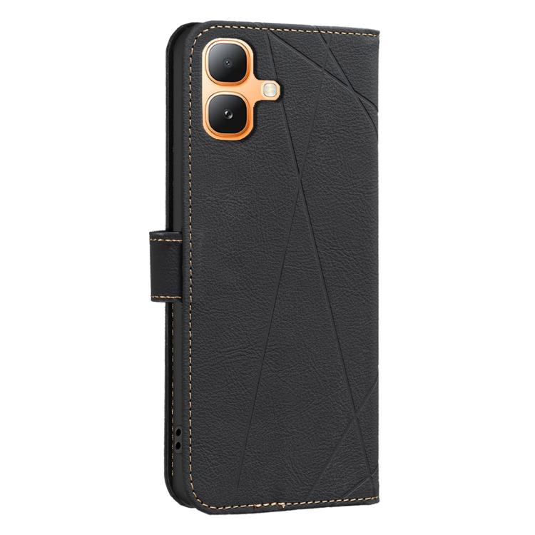 For Infinix Smart 20 4G Geometric Pattern RFID Leather Phone Case
