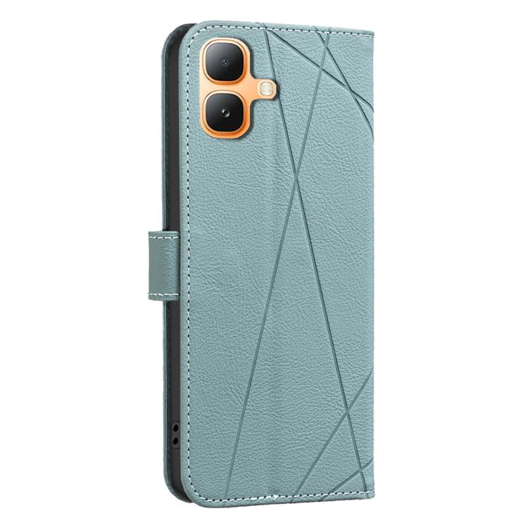For Infinix Smart 20 4G Geometric Pattern RFID Leather Phone Case