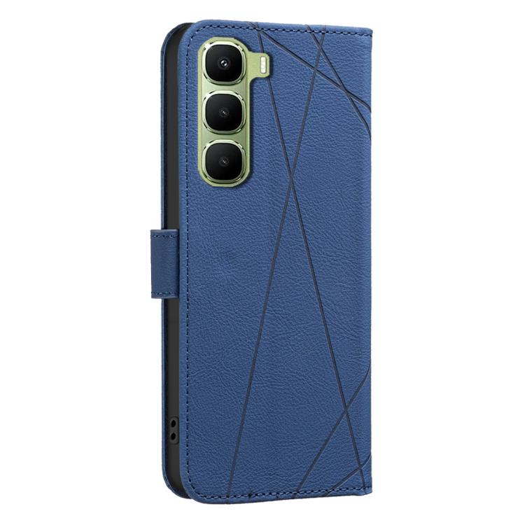 For Infinix Hot 70 5G Geometric Pattern RFID Leather Phone Case