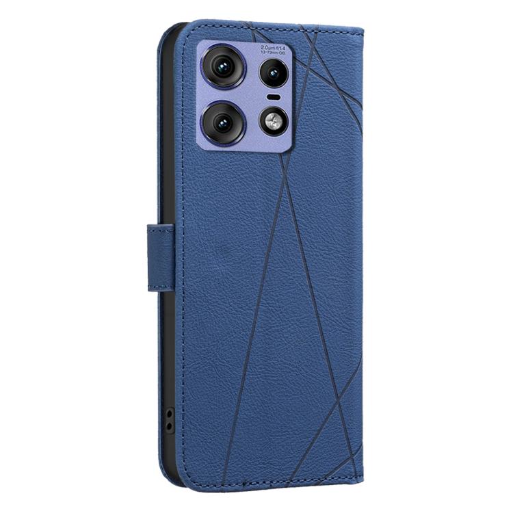 For Motorola Edge 50 Pro 5G Geometric Pattern RFID Leather Phone Case