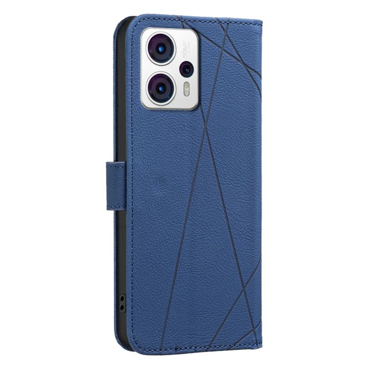 For Motorola Moto G13 / G23 / G53 5G Geometric Pattern RFID Leather Phone Case