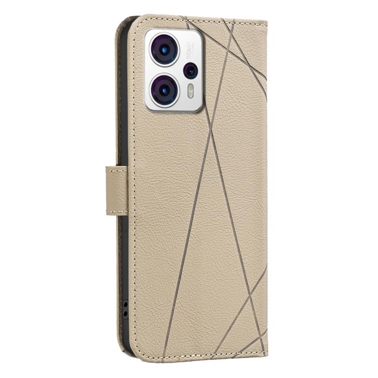 For Motorola Moto G13 / G23 / G53 5G Geometric Pattern RFID Leather Phone Case