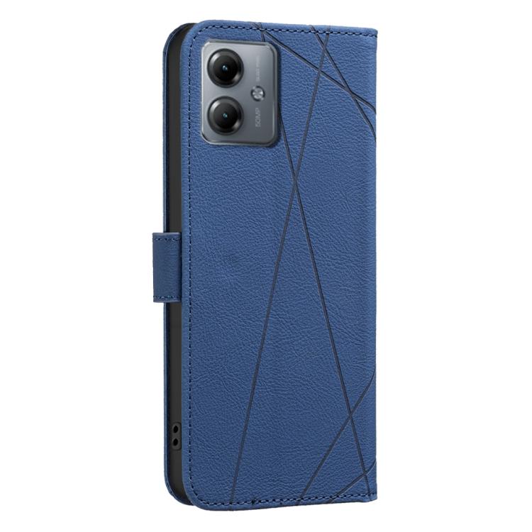 For Motorola Moto G14 4G / G54 5G EU Geometric Pattern RFID Leather Phone Case