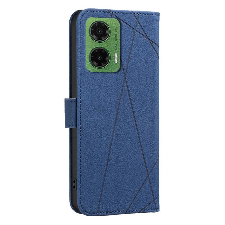 For Motorola Moto G35 5G Geometric Pattern RFID Leather Phone Case