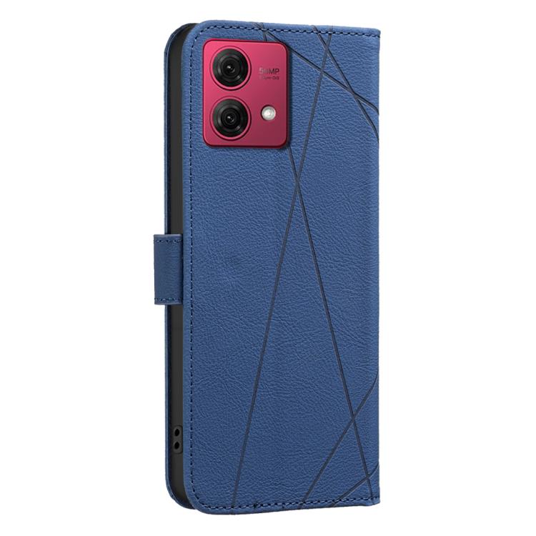 For Motorola Moto G84 5G Geometric Pattern RFID Leather Phone Case