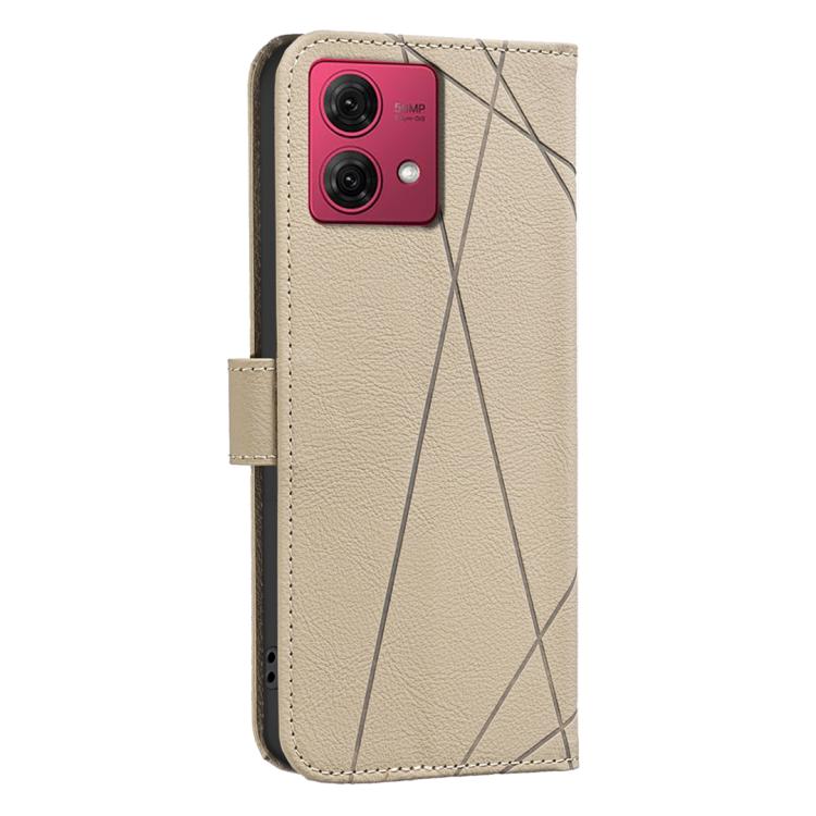 For Motorola Moto G84 5G Geometric Pattern RFID Leather Phone Case