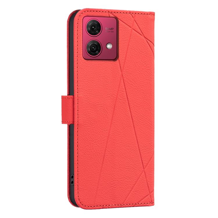 For Motorola Moto G84 5G Geometric Pattern RFID Leather Phone Case
