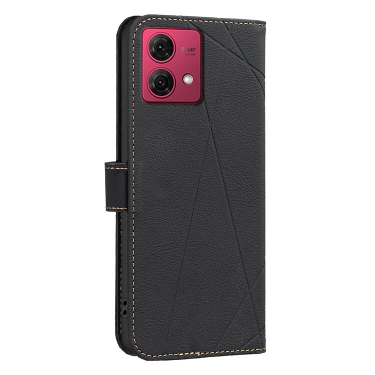 For Motorola Moto G84 5G Geometric Pattern RFID Leather Phone Case