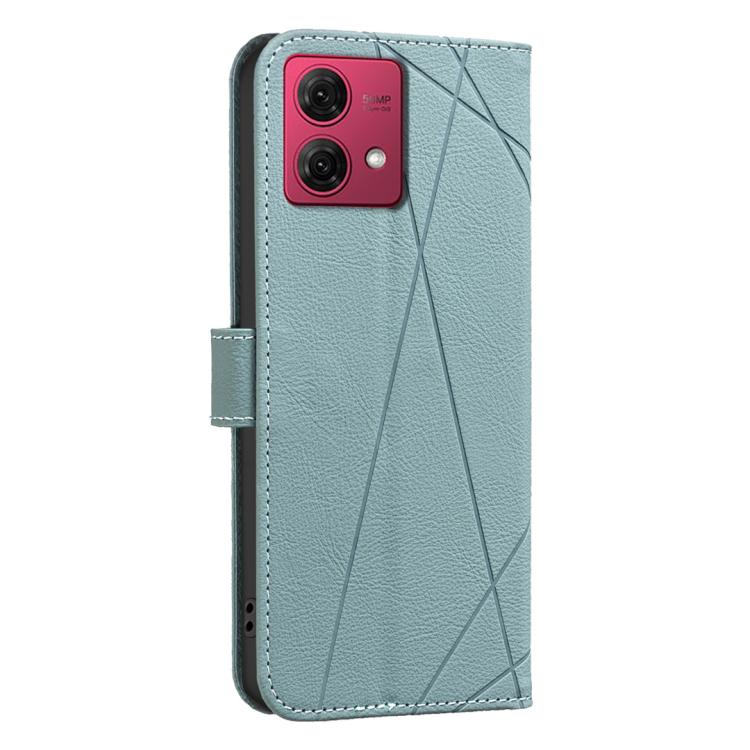 For Motorola Moto G84 5G Geometric Pattern RFID Leather Phone Case
