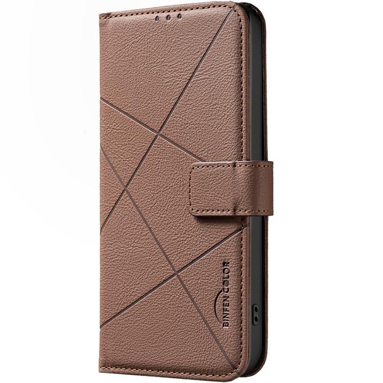 For Motorola Edge 60 Pro Geometric Pattern RFID Leather Phone Case