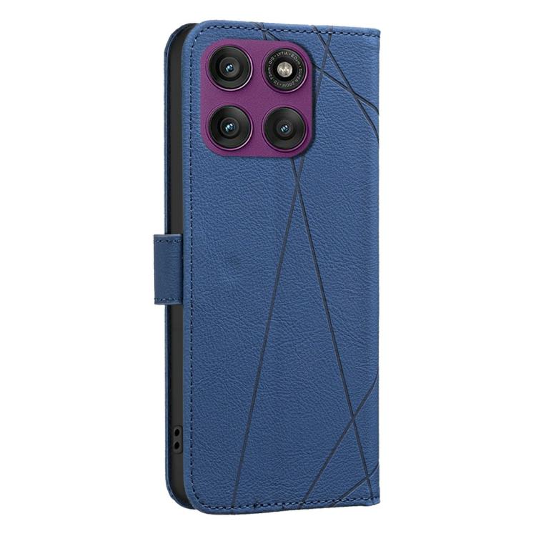 For Motorola Edge 60 Pro Geometric Pattern RFID Leather Phone Case