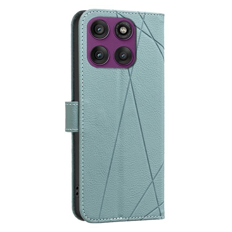 For Motorola Edge 60 Pro Geometric Pattern RFID Leather Phone Case
