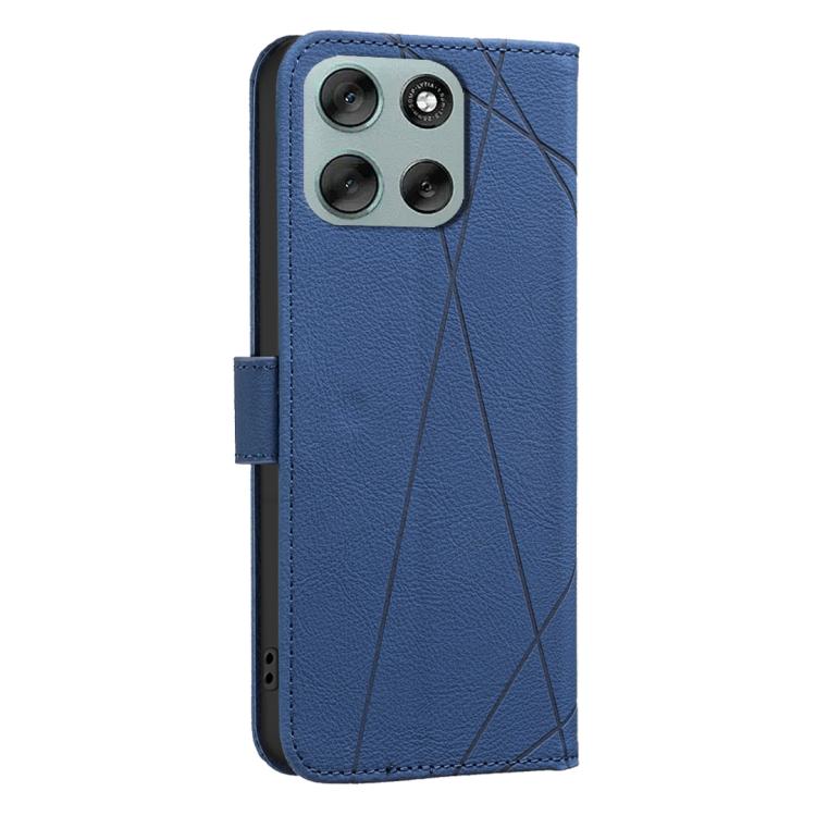 For Motorola Moto G56 5G Geometric Pattern RFID Leather Phone Case