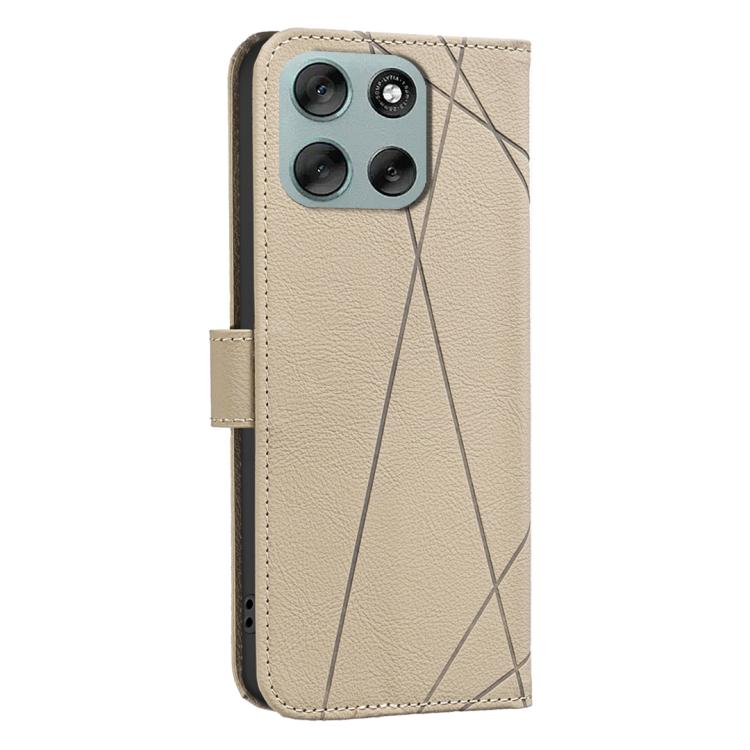 For Motorola Moto G56 5G Geometric Pattern RFID Leather Phone Case