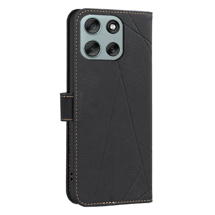 For Motorola Moto G56 5G Geometric Pattern RFID Leather Phone Case