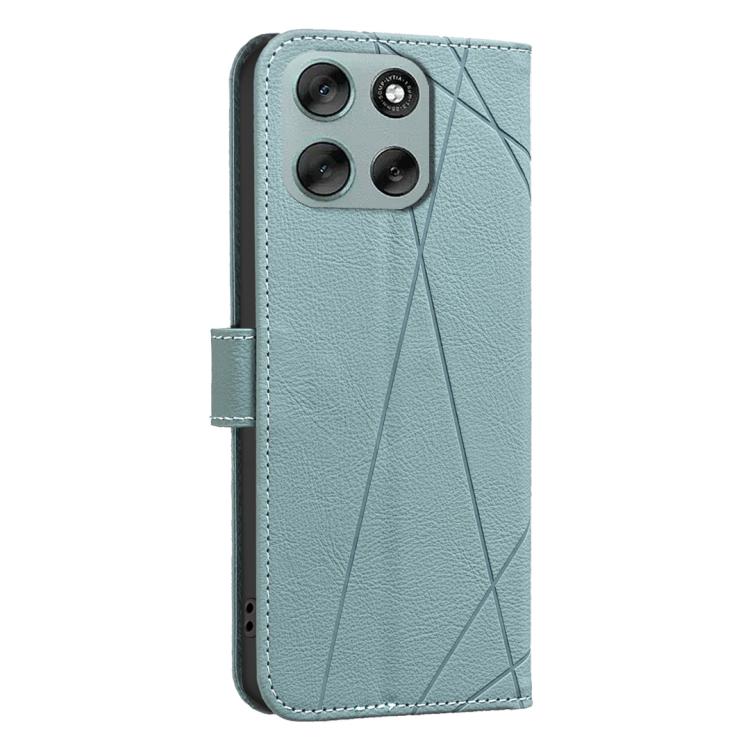 For Motorola Moto G56 5G Geometric Pattern RFID Leather Phone Case