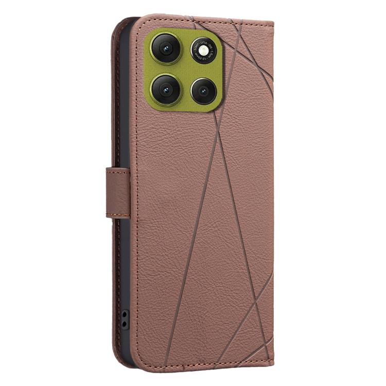 For Motorola Moto G86 5G Geometric Pattern RFID Leather Phone Case