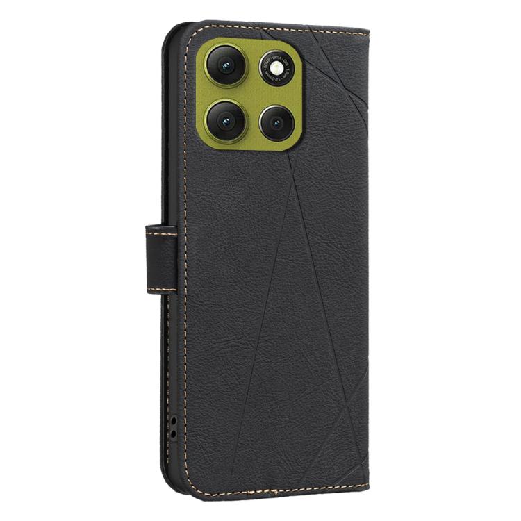 For Motorola Moto G86 5G Geometric Pattern RFID Leather Phone Case