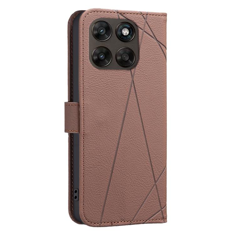 For Motorola Moto G67 5G / G77 5G Geometric Pattern RFID Leather Phone Case