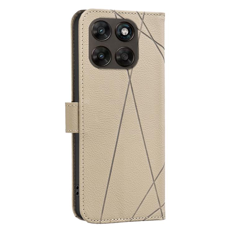 For Motorola Moto G67 5G / G77 5G Geometric Pattern RFID Leather Phone Case