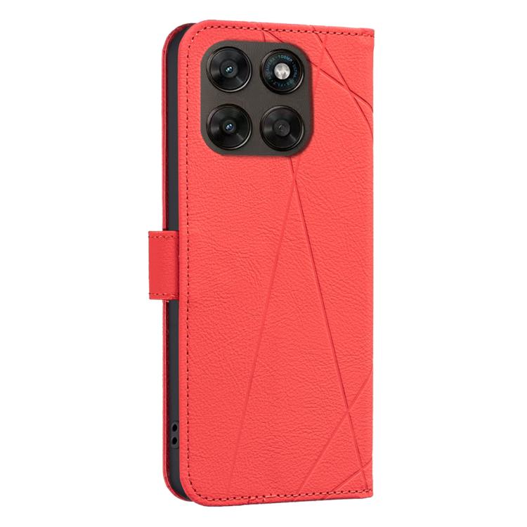 For Motorola Moto G67 5G / G77 5G Geometric Pattern RFID Leather Phone Case