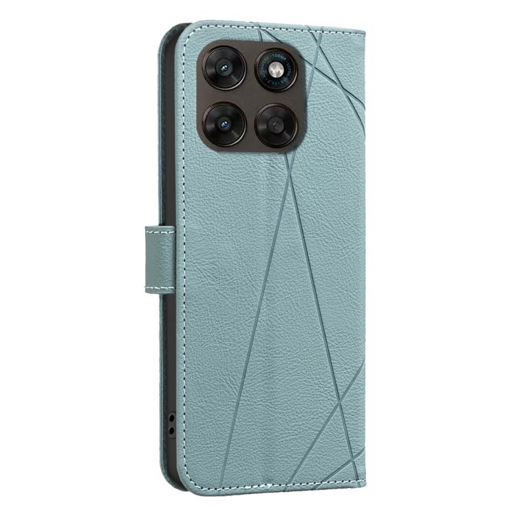 For Motorola Moto G67 5G / G77 5G Geometric Pattern RFID Leather Phone Case