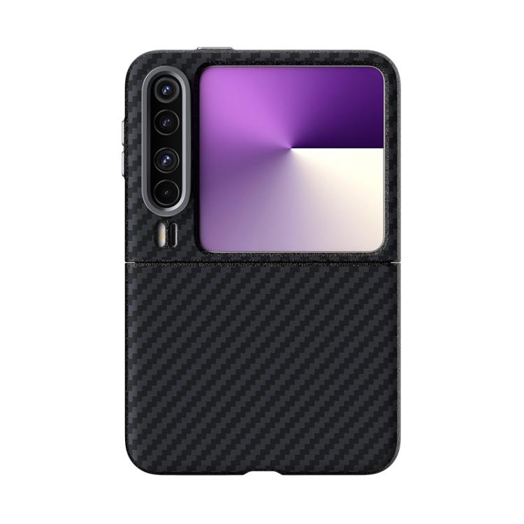 For Huawei Pura X ABEEL C Carbon Fiber Series 6D Micro Relief MagSafe Phone Case