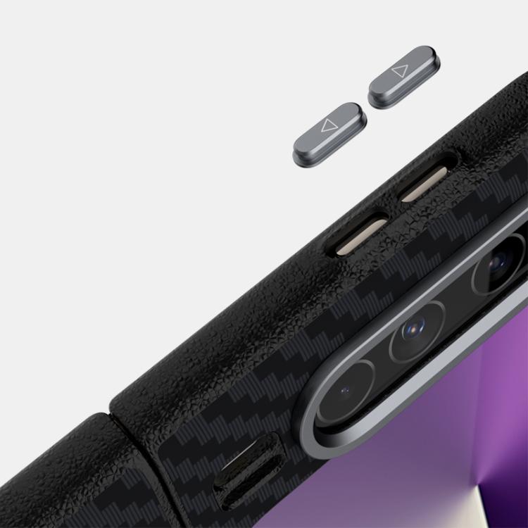 For Huawei Pura X ABEEL C Carbon Fiber Series 6D Micro Relief MagSafe Phone Case