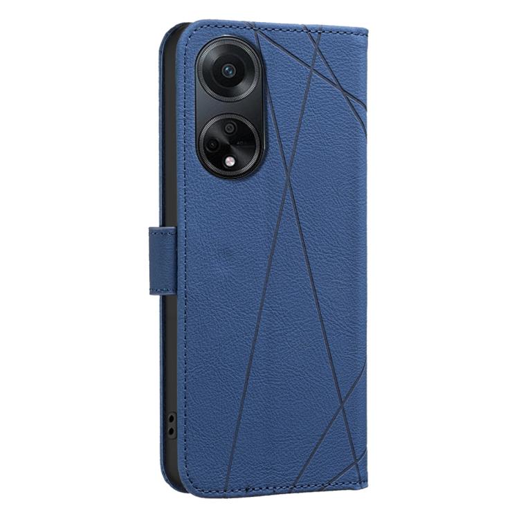 For OPPO A98 5G / F23 / A1 Geometric Pattern RFID Leather Phone Case