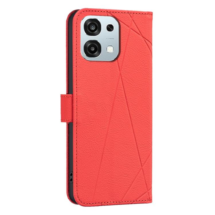 For OPPO A6 Pro 5G/4G Global / F31 5G Geometric Pattern RFID Leather Phone Case