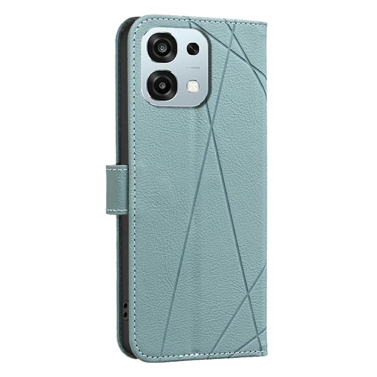 For OPPO A6 Pro 5G/4G Global / F31 5G Geometric Pattern RFID Leather Phone Case
