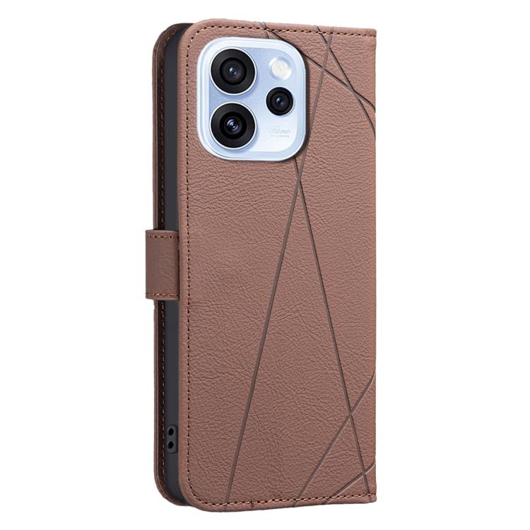 For OPPO Reno15 5G Global Geometric Pattern RFID Leather Phone Case