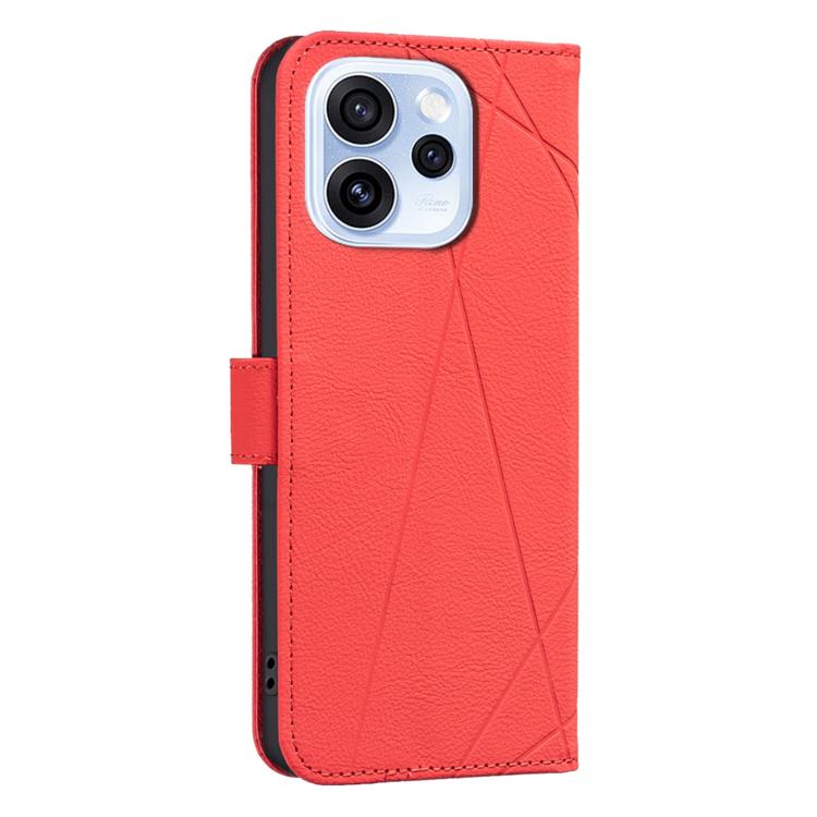 For OPPO Reno15 5G Global Geometric Pattern RFID Leather Phone Case