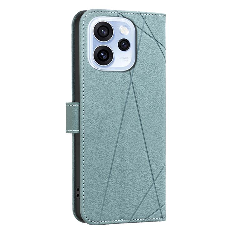 For OPPO Reno15 5G Global Geometric Pattern RFID Leather Phone Case