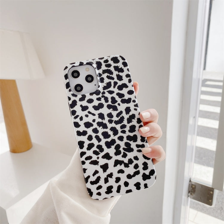 For iPhone 12 Pro Max Leopard Pattern Non-full Coverage TPU Protective Case