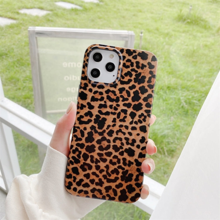 For iPhone 12 Pro Max Leopard Pattern Non-full Coverage TPU Protective Case