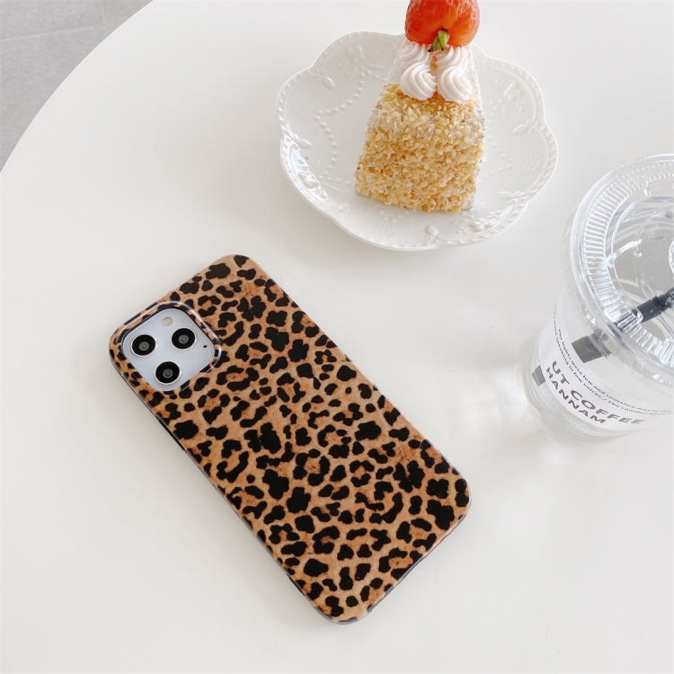 For iPhone 12 Pro Max Leopard Pattern Non-full Coverage TPU Protective Case