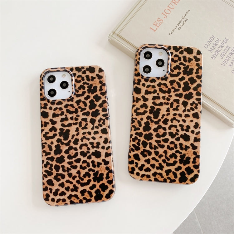 For iPhone 12 Pro Max Leopard Pattern Non-full Coverage TPU Protective Case