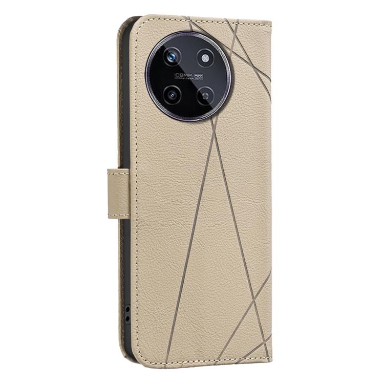 For Realme 11 4G Global Geometric Pattern RFID Leather Phone Case