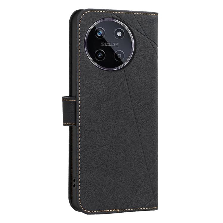 For Realme 11 4G Global Geometric Pattern RFID Leather Phone Case